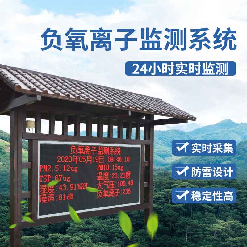 負氧離子監(jiān)測站——2023空氣負氧離子檢測設備